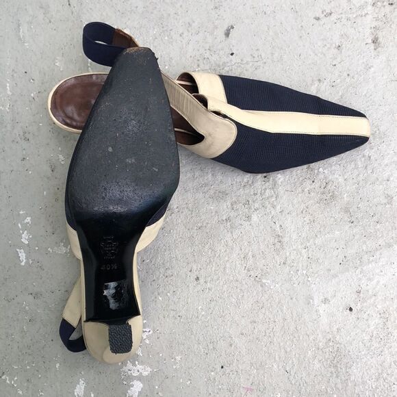 Vintage Luc Berjen slingbacks - Picture 8 of 10